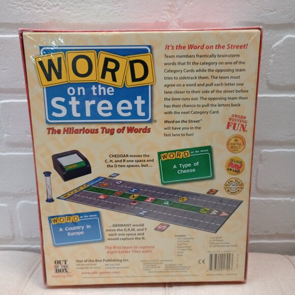 Word on the Street Board Game - The Hilarious Tug of Words - New; Sealed in Box - Picture 2 of 2